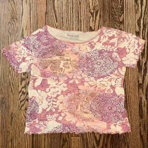 Pink floral top festival